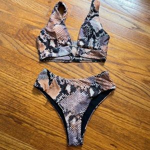 Zaful size M high waisted bikini.
